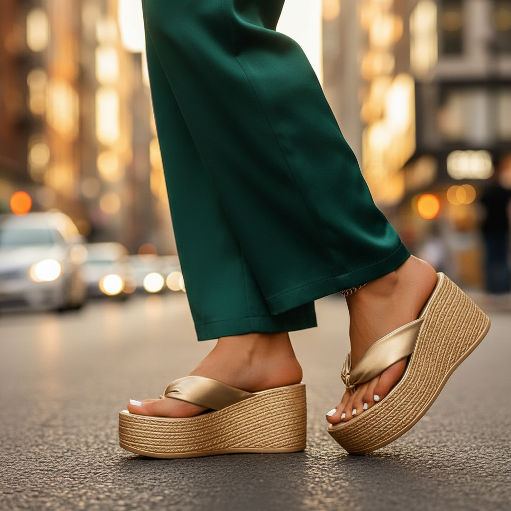 Lucia Chunky Platform Flip Flops