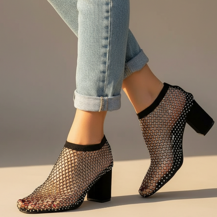 Alessia Rhinestone Summer Heels