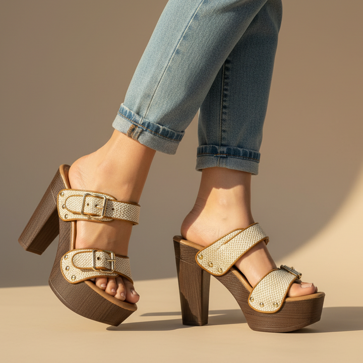 Scarlett Comfortable Buckle High Heels