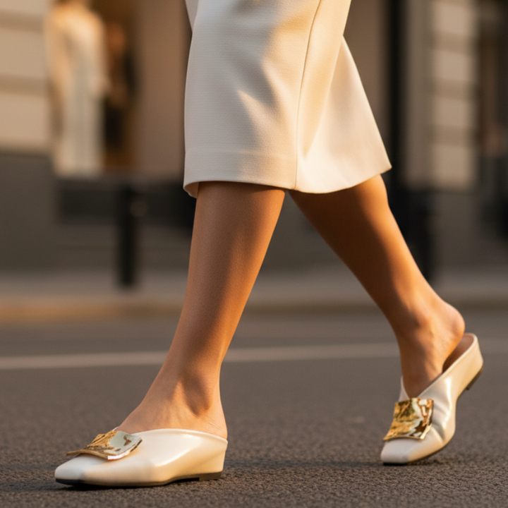 Bruna Square Toe Flats