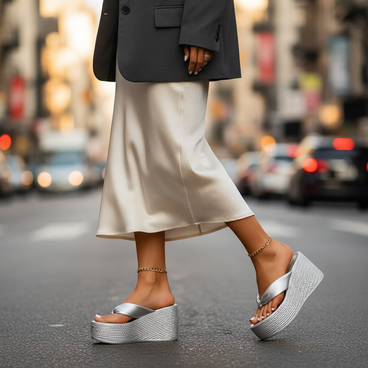 Lucia Chunky Platform Flip Flops