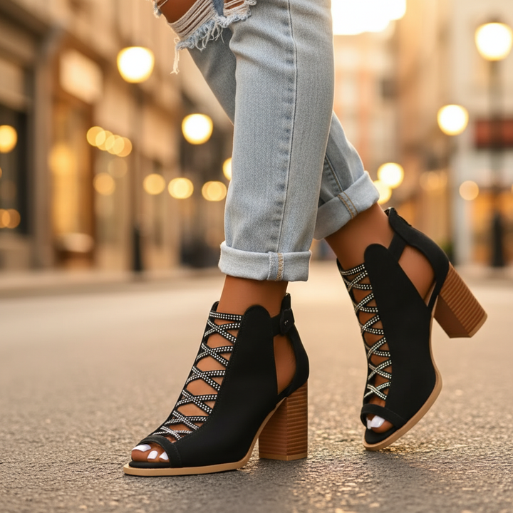 Evelina Comfy Block Heels