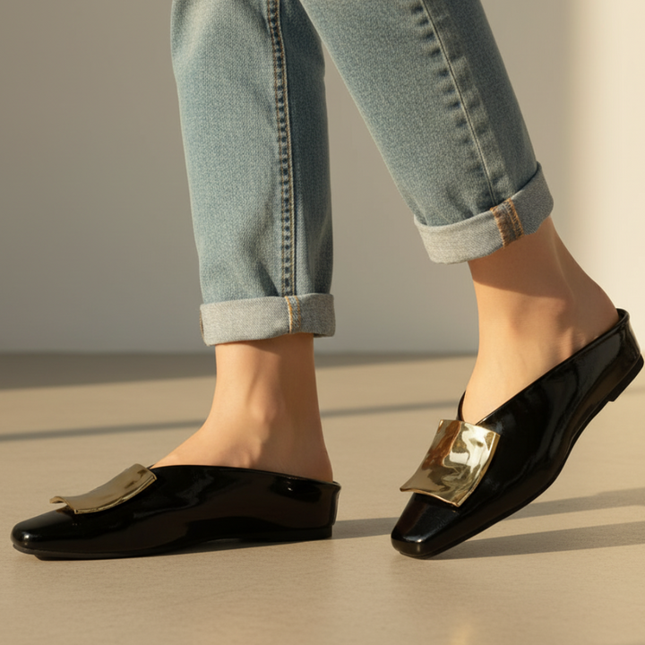 Bruna Square Toe Flats