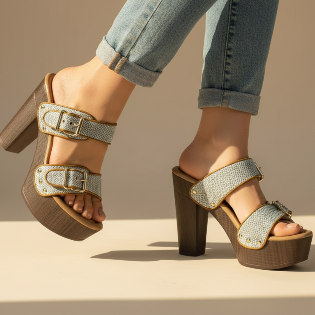 Scarlett Comfortable Buckle High Heels