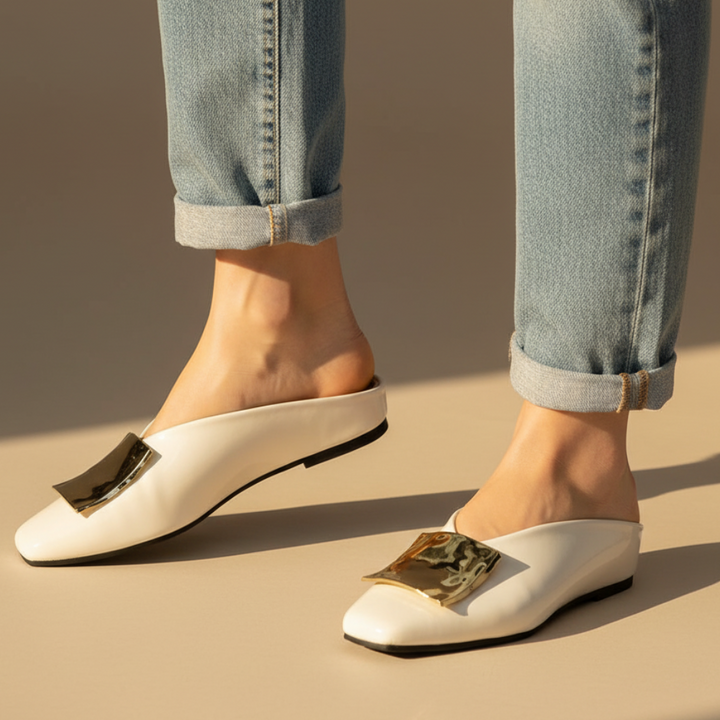 Bruna Square Toe Flats