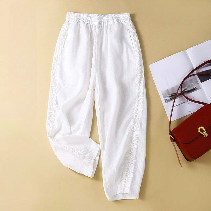 Priscilla Cotton-Linen Pants