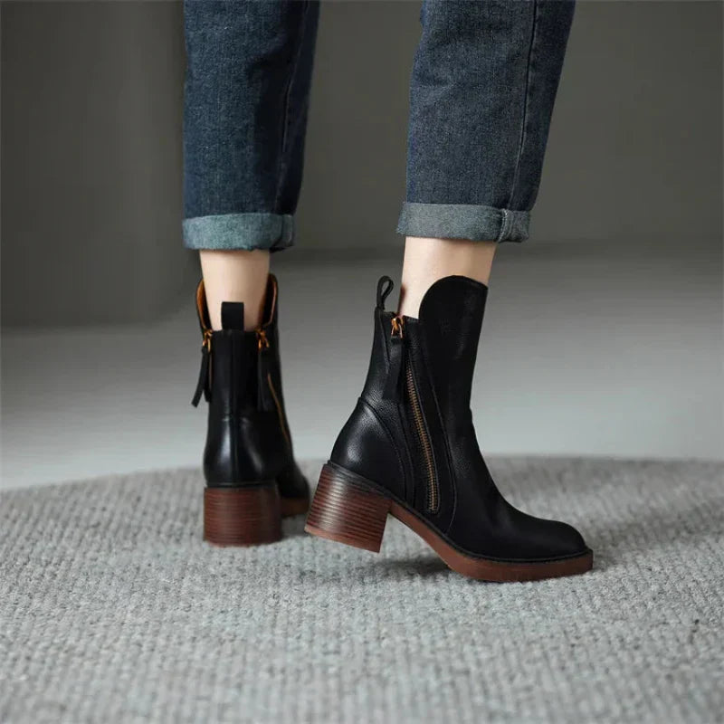 Helen Women’s Ankle Boots with Block Heel