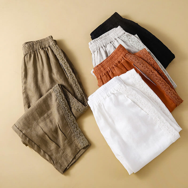Priscilla Cotton-Linen Pants