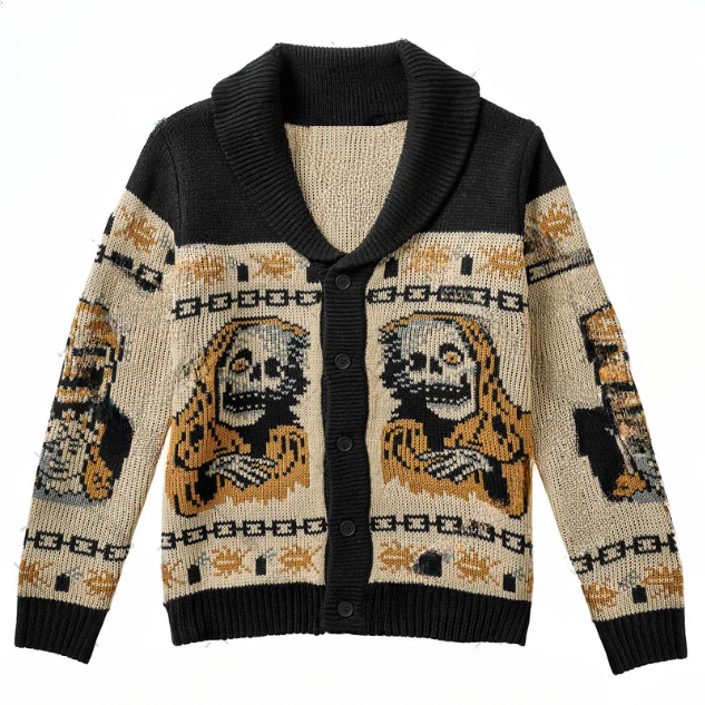 Men's Midnight Halloween Knitted Sweater