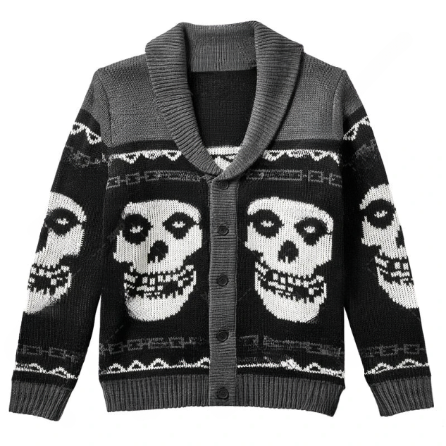 Men's Midnight Halloween Knitted Sweater
